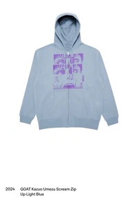 GOAT Kazuo Umezu Scream Zip UP Light Blue 🔥Rare Goat Black Friday Release🔥 - Picture 1 of 5