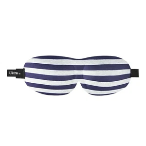 Striped 3D Travel Soft Contoured Eye Sleep Mask Sleeping Blackout Padded Cover - Picture 1 of 9