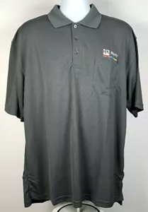 Neu PPG Farben Pittsburgh Teller Glas Poloshirt Golf Herren XL grau Polyester - Bild 1 von 6