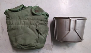 Bolsa de cubierta de cantimplora de agua vintage militar de EE. UU. ALICE LC-2 y taza de cantimplora de 1 cuarto de galón - Imagen 1 de 7