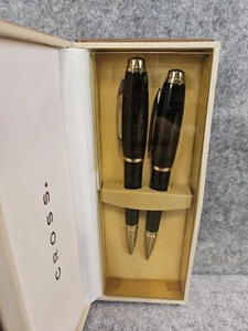 Cross Dubai Black Pen and Pencil Set AT0271-2 Vintage Rare Desk Office NEW - Picture 1 of 12
