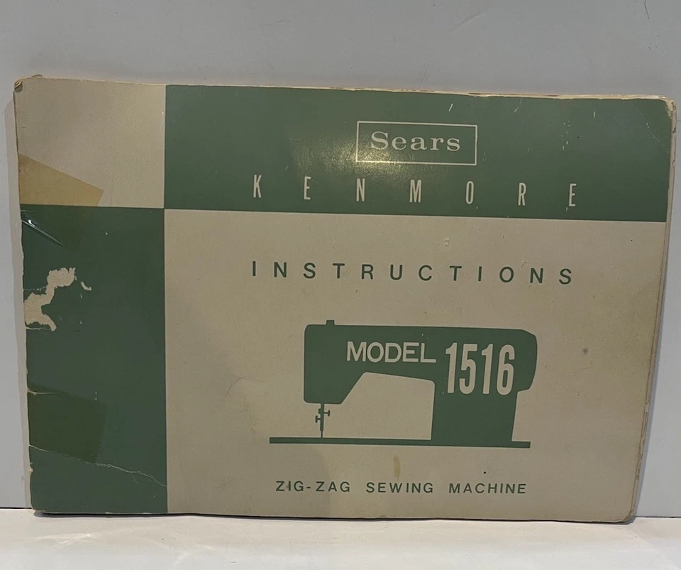 VTG Sears Kenmore Instruction  Manual For Model 1516 Zig-Zag Sewing Machine - Image 1 of 4