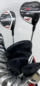 Callaway X HOT Club Set 1W 3W 3H 4-9i Pw Aw Sw PT 13 piezas diestro grafito rígido hombres - Imagen 1 de 10