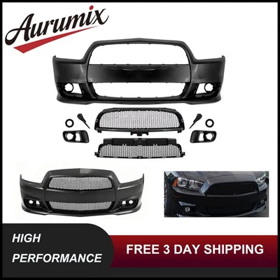 Kit completo de parachoques delantero de repuesto para Dodge Charger 2011-2014 hasta estilo SRT 8 Foto 1 de 4
