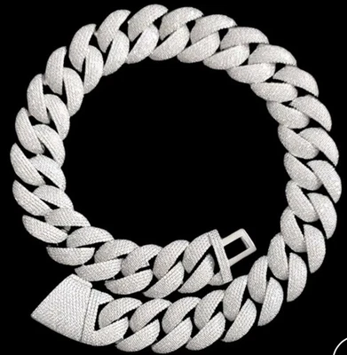 Cadena de collar de diamantes helados edición VVS 22 MM 28 pulgadas Foto 1 de 4