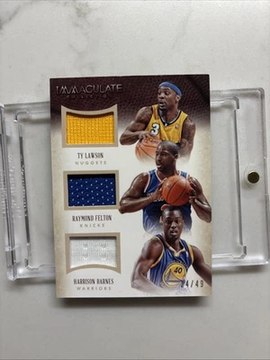 Parche Ty Lawson Harrison Barnes Raymond Felton 2013-14 Panini Immaculate/49 #36 Foto 1 de 2