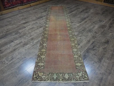 Authentic Vintage Turkish Rug,Geometric Turkish Anatolian Rug 2.6x10.10 Ft - Image 1 of 4