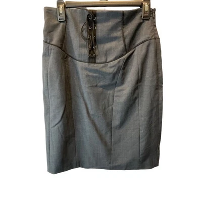 Cynthia Steffe Melange Grey Skirt Size 8 Style 83504076 Made in USA NTW -Flaw - Image 1 of 4