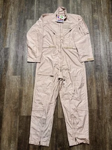 Propper Military Coveralls Flyers CWU-27/P Desert Tan 44 Reg Flight Suit NWT - Picture 1 of 17