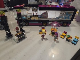 LEGO Friends Pop Star Tour Bus 41106 Retired (2015) - Complete Build W/figures
