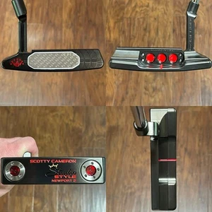 Scotty Cameron 2025 Studio Style Newport 2 Putter - LH - New - Xtreme Dark - Red - Picture 1 of 11