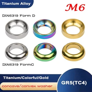 M6 Titanium Washer Spacer For Bicycle MTB Road Disc Brake Caliper BB5 BB7 Tuning - Picture 1 of 10