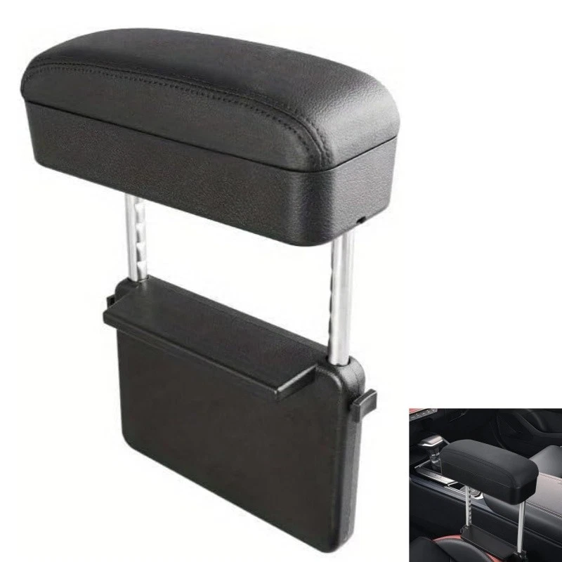 Reposabrazos de coche caja de almacenamiento asiento de coche relleno organizador reposabrazos ajustable almohadilla Foto 1 de 4