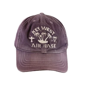 Vintage Polo Ralph Lauren Key West Air Base Hat Cap Blue USA Made Strapback - Picture 1 of 5