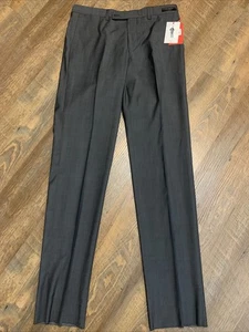 NEU Ted Baker Jefferson Pant Endurance 34 R 100% Wolle Hose ungesäumt dunkelgrau - Bild 1 von 13