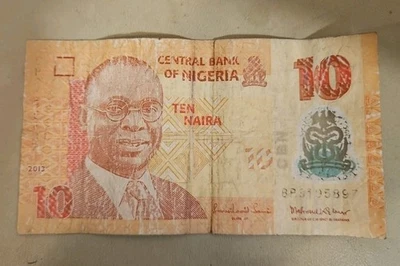 2013 Nigeria 10 Naira Note - Image 1 of 2