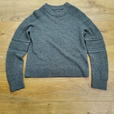 All Saints Harley Crew Neck Jumper Mens S Small Grey Wool Nylon Cashmere - Image 1 of 4
