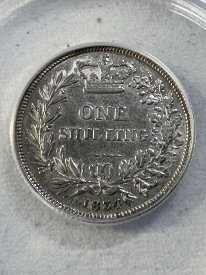 1834 Great Britain 1 Shilling Silver Coin Graded VF 35 by ANACS - Image 1 of 4
