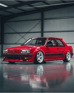 Modellino Peugeot 309 Tuning in  scala 1: 24 Rosso  - Foto 1 di 1