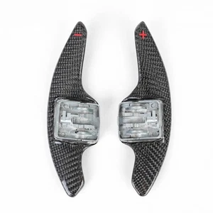Carbon Fiber Steering Wheel Paddle Shifter For Corvette C7 14-19 Camaro 16-24 - Picture 1 of 11