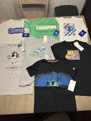 Brand New Lot Of Boys Medium 10-12 Sports Clothing-Nike-Adidas-Champion-Wilson - Image 1 of 4