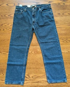 NEW Levis 505 0239 Jeans Mens 40x30 Blue Medium Wash Cotton Straight Fit Denim - Picture 1 of 5