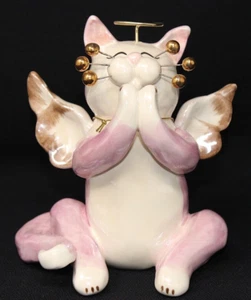 AMY LACOMBE 2003 WhimsiClay "Angel Face" Angel Kitty Cat #13000, 5" de alto EPOC - Imagen 1 de 9