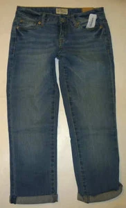 Aeropostale Damen-Caprihose helle Waschung Denim neu mit Etikett #0342 - Bild 1 von 1