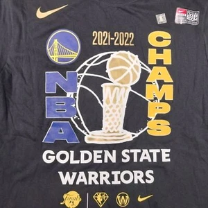 Official Lockeroom The Nike Tee Mens M Golden State Warriors NBA Champs T Shirt - Picture 1 of 7