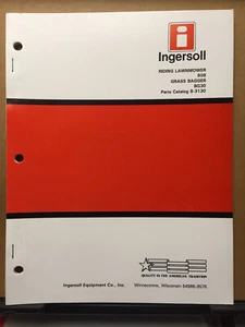 Ingersoll Parts Catalog Riding LawnMower 808 Manual 8-3130 - Picture 1 of 3