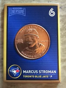 Marcus Stroman 2018 Baseball Treasure Coin Card Toronto Blue Jays - Picture 1 of 3