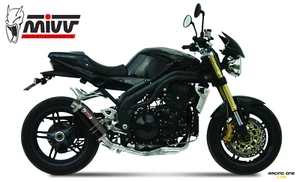 AUSPUFF MIVV GP STEEL BLACK NIEDRIGE VERSION FÜR TRIUMPH SPEED TRIPLE 1050 05 06 - Bild 1 von 2