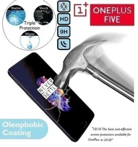 100% Genuine Premium Tempered Glass Screen Protector One Plus For OnePlus Five 5 - Picture 1 of 2