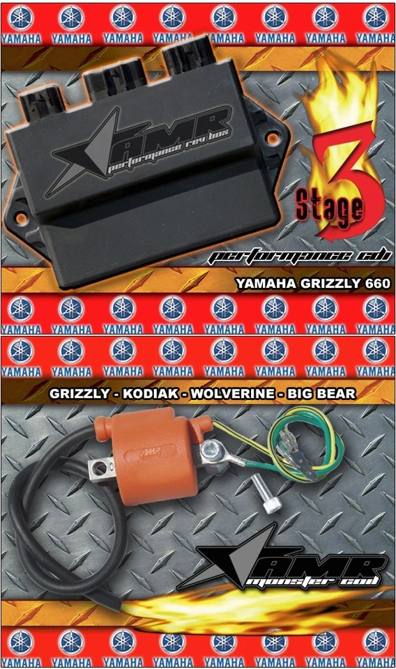 AMR RACING High Performance CDI Box + Ignition Coil for Yamaha Grizzly 660 S3 - Image 1 of 1