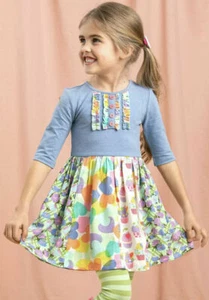 Matilda Jane Let's Talk Dress Girls Size 10 New In Bag Hearts Cupcakes - Picture 1 of 3