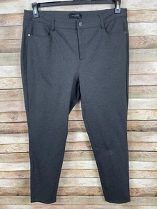 Talbots Women's Gray 5 pocket Stretch Tapered Straight Leg Size 16W Pants - Picture 1 of 5