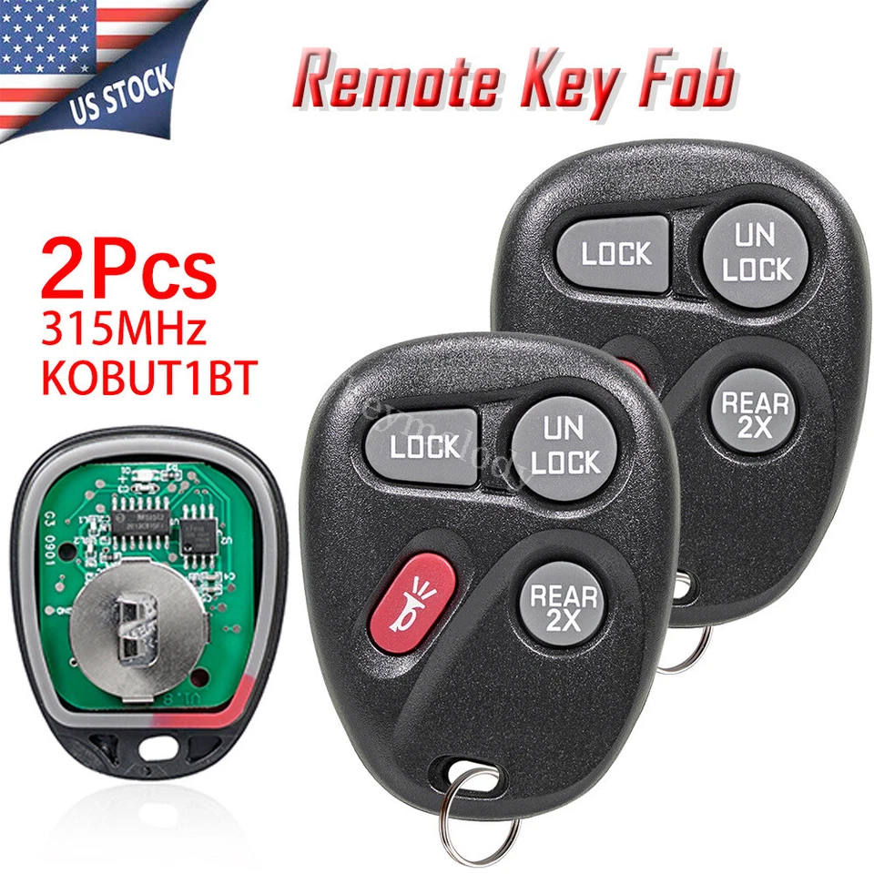 适用于 1998 1999 年 2000 2001 年雪佛兰 Blazer GMC Jimmy 遥控无钥匙进入钥匙链 — 第 1/4 张图片