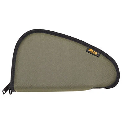 US PeaceKeeper Pistol Case Olive Drab Green 11x6 with Padded Interior & Zipper - Image 1 of 2