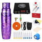 Mast Tour Permanent Makeup Purple Rotary Tattoo Machine Pen Gun Power Supply Kit