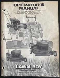 Vintage 1978 Lawn-Boy 2 Takt Rasenmäher 5026 7025 7086 8310 + andere Bedienungsanleitung - Bild 1 von 8