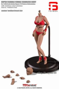 Figura de acción bronceada TBLeague 1/12 T03B cuerpo femenino sin costuras con cabeza esculpida 6"" - Imagen 1 de 7