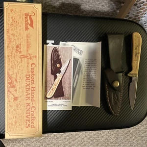 Parker Duxbak Limited Edition Style 176 Hunting Knife Scrimshaw Handle SN#3/500 - Picture 1 of 15