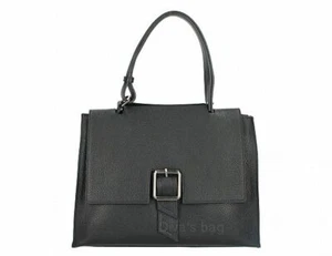 Italian Genuine Leather Handbag / Shoulder Bag - black - Picture 1 of 6