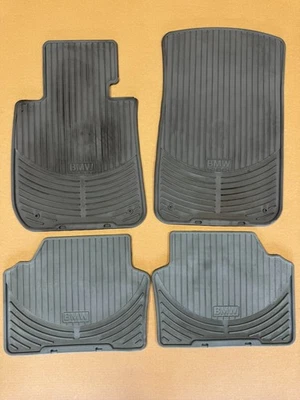 721241. BMW 325i 335i 330i 2006-2011 All Season Weather Rubber Floor Mats OEM - Image 1 of 4