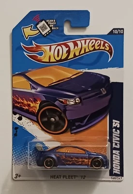Honda Civic Si 2012 Hot Wheels Heat Fleet # 10/10 se envía con protector  Foto 1 de 2