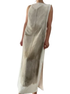 Vestido Massimo Dutti - Talla 8 - 80% Viscosa 20% Lino - Hecho en Portugal - Imagen 1 de 7