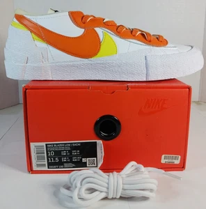 Nike Blazer Low x Sacai Magma Orange DD1877-100 Size 10 New - Picture 1 of 5