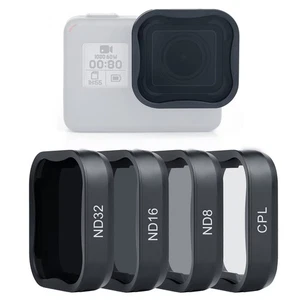 ND Filter Kit for GoPro Hero 5/6/7 Black, 4-Pack (ND8, ND16, ND32, CPL), Mult... - Picture 1 of 8