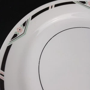 3 Corelle Zenith Black Dinner Plates 10 1/8" - Picture 1 of 15