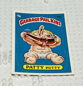 1985 Topps Garbage Pail Kids 2nd Series Card 42a Patty Putty Yapper M.D. - Picture 1 of 4
